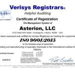 Asterion Receives ISO 9001:2015 Certification